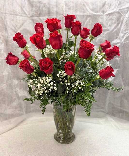 Classic Two Dozen Rose Vase